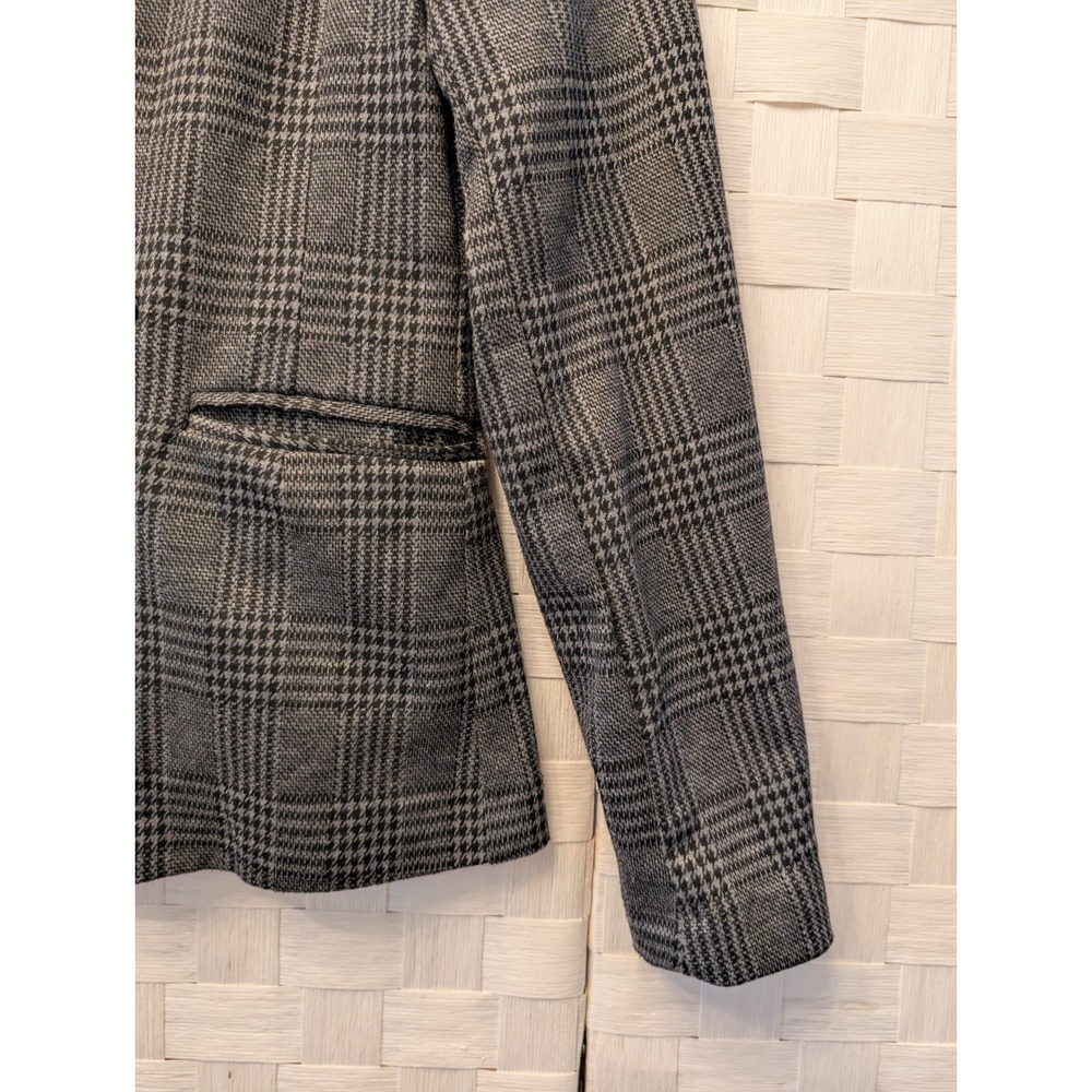 Love Tree‎ Blazer Houndstooth Plaid Jacket Women Office Academic Old Money Sz S - Picture 6 of 14